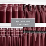 Restilo Bordo rdeča zatemnitvena izolacijska zavesa 140x245 cm Pleat – | Shoptok.si