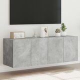 vidaXL Stenske TV omarice z LED 2 kosa betonsko siva 60x35x41 cm Cene