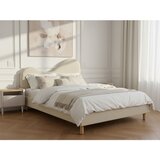 Bobochic Paris Bež oblazinjena oblazinjena zakonska postelja z letvenim dnom 160x200 cm Celina – | Shoptok.si