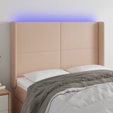  LED uzglavlje boja cappuccina 147x16x118/128cm od umjetna koža | shoptok.hr