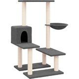  Penjalica za mačke sa stupovima za grebanje tamnosiva 94,5 cm | shoptok.hr