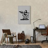  Slika - Contrast Duel (1-part) - Banksy on Mural with Mona Lisa 40x60 Premium Print | shoptok.hr