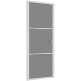 Unutarnja vrata 83 x 201,5 cm Bijela od ESG stakla i aluminija | shoptok.hr