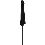  Balkonski suncobran crni 270 x 144 x 222 cm polukružni | shoptok.hr