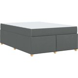 vidaXL Okvir kreveta s madracem Ostalo Tamno siva 160 x 200 cm tkanina | shoptok.hr
