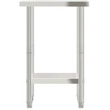  Kuhinjski radni stol 55x55x85 cm od nehrđajućeg čelika | shoptok.hr