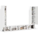  Set TV komoda 8 pcs Visoki sjaj bijela Konstruirano drvo | shoptok.hr