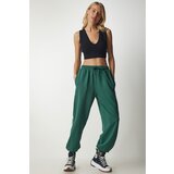  Women's Dark Green Wide Jogging Sweatpants | ePonuda.com
