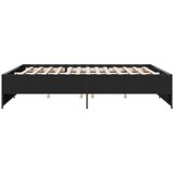  Okvir za krevet crni 180 x 200 cm konstruirano drvo i metal | shoptok.hr
