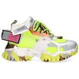 Exé Shoes Modne superge EXÉ Sneakers XY3925-1 - Silver/Grey/Lime Večbarvna Cene