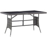  Vrtni stol sivi 140 x 80 x 74 cm od poliratana | shoptok.hr