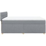  Krevet s oprugama i madracem svjetlosivi 140x190 cm od tkanine | shoptok.hr