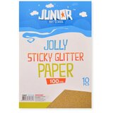 Junior jolly Sticky Glitter Paper, papir samolepljivi, A4, 100mik, 10K, odaberite Staro zlato Cene