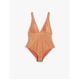 Koton Covered Glitter Swimsuit V-Neck Adjustable Straps | Shoptok.si