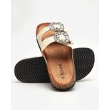 Resti Beige women's slippers with clasps Oterina - Footwear | shoptok.hr