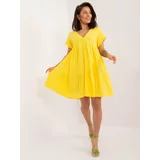 Fashion Hunters Yellow Everyday Oversize Dress