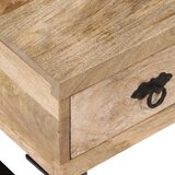  Stolić za kavu s 3 ladice od masivnog drva manga 90 x 50 x 35 cm | shoptok.hr