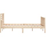  Posteljni okvir iz trdnega lesa 140x200 cm, (20647575) | Shoptok.si