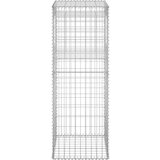  Gabionske stupne košare 2 kom 50 x 50 x 140 cm željezne | shoptok.hr