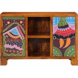  Komoda Višebojna 90x35x60 puno drvo bagrem | shoptok.hr