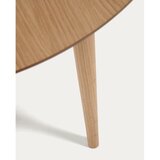 Kave Home Okrugli proširiv blagovaonski stol u dekoru hrasta u prirodnoj boji ø 90 cm Oqui – | shoptok.hr