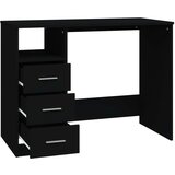  Radni stol s ladicama crni 102 x 50 x 76 cm konstruirano drvo | shoptok.hr