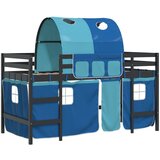  The Living Store Otroški pograd s tunelom moder 90x200 cm trdna borovina - Otroški Pograd, (21454135) | Shoptok.si