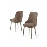 Hanah home set 2 stolice newa cappuccino chrome | ePonuda.com