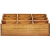  Povišena vrtna gredica za bilje od bagremovog drva 60x60x15 cm | shoptok.hr