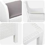  Garnitura za opuštanje s jastukom 3 pcs Bijela PP | shoptok.hr