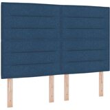 Box Spring postelja z vzmetnico modra 160x200 cm tkanina, (22050238) Slike
