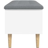  Klupa za pohranu bijela 102x42x46 cm od konstruiranog drva | shoptok.hr