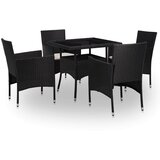  Set namještaja 5 pcs Crna | shoptok.hr