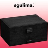 Soulima 22262 kutija za nakit s ključem, crna Slike