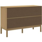 vidaXL Predalnik FLORO 77x35x73 cm voščeno rjava trdna borovina | Shoptok.si