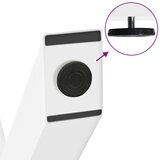  Noge za blagovaonski stol u obliku slova X 3 kom bijele | shoptok.hr