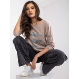 RELEVANCE Blouse-RV-BZ-0226.34P-dark beige | Shoptok.si
