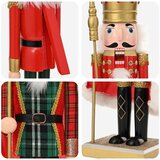  Božićni nutcracker TURKU 2 kom. Crvena i Crna 50 cm | shoptok.hr