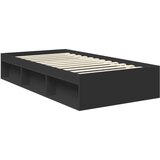  Konstrukcija postelje Črna 100 x 200 cm Masivno borovo les, (5000103095) | Shoptok.si