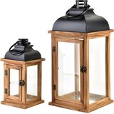 Mondex Laterna les Levi Levi 21x21x48 14x14x30 rjava set, (5000301875) Cene