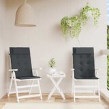  Jastuci za stolicu s visokim naslonom 2 kom crni tkanina Oxford | shoptok.hr