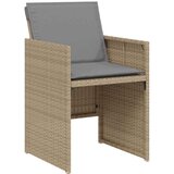  3-dijelni bistro set s jastucima miješane bež boje poliratan | shoptok.hr