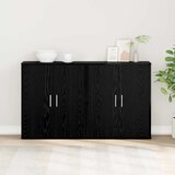  Kreveta 2 pcs Crni hrast 60 x 31 x 70 cm Konstruirano drvo | shoptok.hr