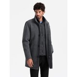 Ombre Men's melange winter coat with quilted lining - graphite melange | shoptok.hr