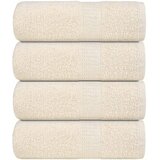 vidaXL Ručnici za pranje FROGN 4 kom. krem 30x30 cm 360 g/m² - Krema 30 x 30 cm 4 | shoptok.hr