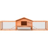  Kavez za zečeve od masivne borovine i jelovine 310x70x87 cm | shoptok.hr
