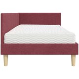  Kotni okvir postelje z matrico Drugo 2 pcs Siva blago, (5000123423) | Shoptok.si