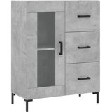  Visoka komoda siva betona 69,5x34x180 cm od konstruiranog drva | shoptok.hr