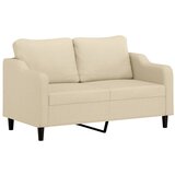 vidaXL Dvosjed od tkanine krem 140 cm | shoptok.hr