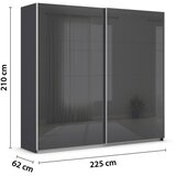 Modern Living Omara Z Drsnimi Vrati Feldkirch, Antracit Slike